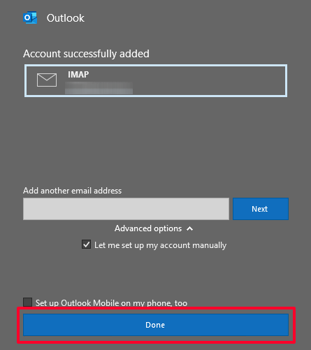 Outlook 2016, 2019 and Newer Email Setup Instructions - Net10 Internet ...